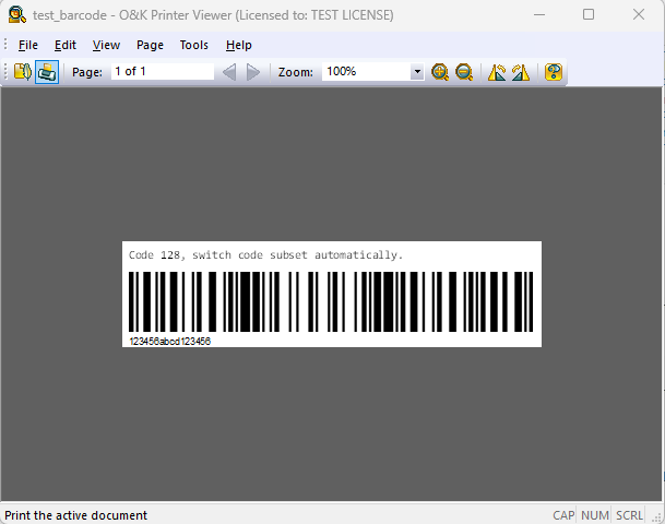 Просмотр TSPL файла и декодированной этикетки в O&K Printer Viewer